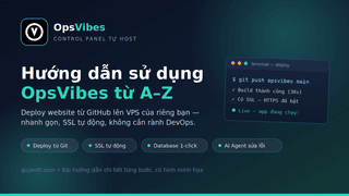 Hướng dẫn sử dụng OpsVibes: control panel deploy website từ GitHub lên VPS