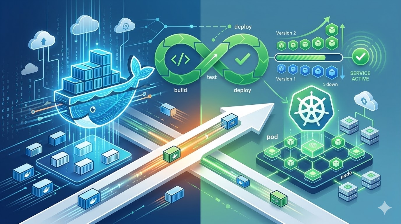 Từ Docker sang Kubernetes (K3s) & Thiết lập CI/CD Zero-Downtime