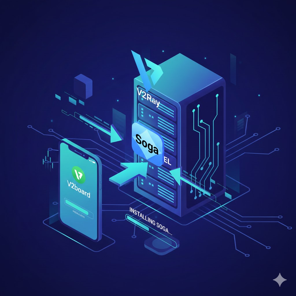 Hướng dẫn cài soga lên V2Board - V2Ray