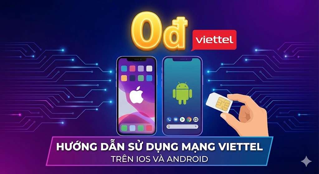 Hướng Dẫn Sử Dụng Mạng Viettel Nền 0đ Trên IOS Và Android